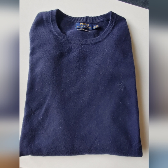 POLO Ralph Lauren, Washable Merino Wool cashmere, Blue, XXL - Picture 3 of 6